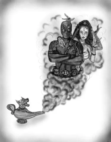 Deadpool in a Genie Bottle