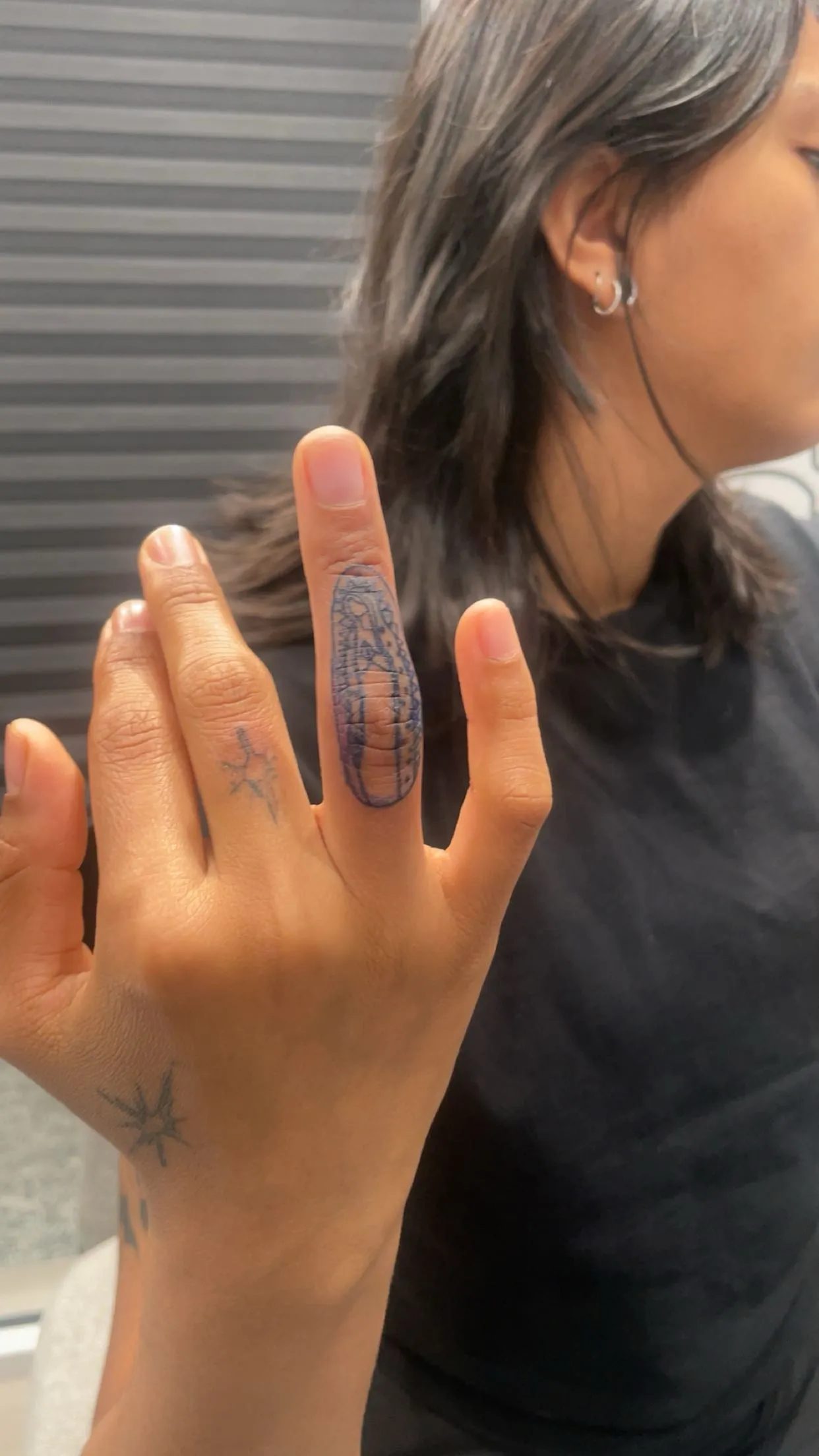 Virgin Mary Finger Tattoo Design/ Incomplete PotterySun